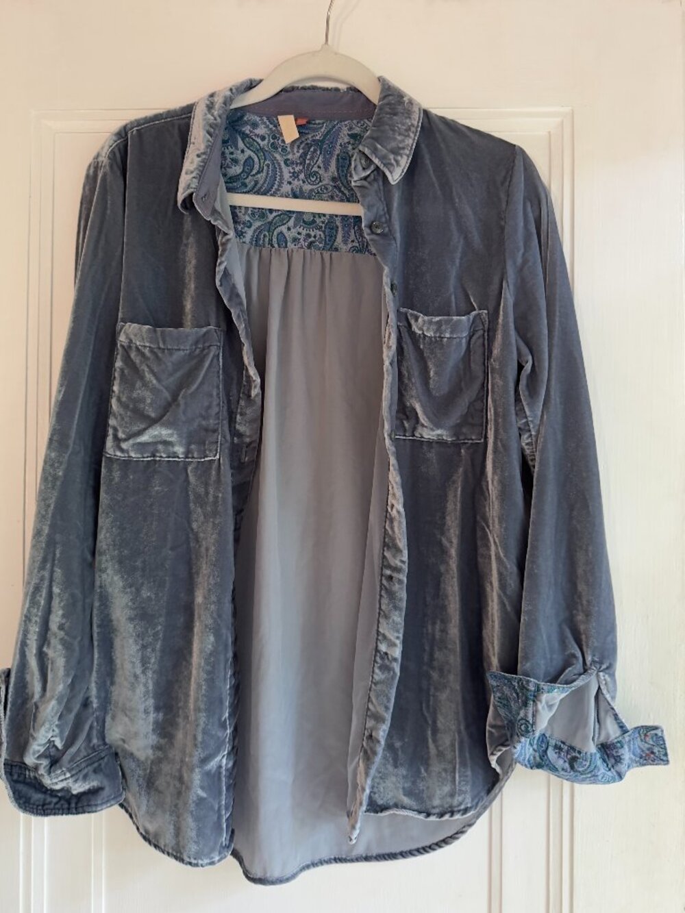 Pilcro Relaxed Velvet shirt